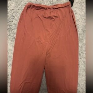 Coral Pink Maternity Leggings